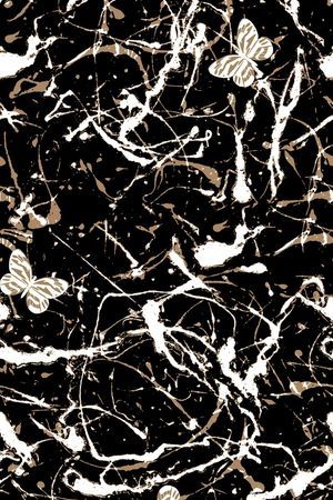 抽象男装图案印花华亿平台图片