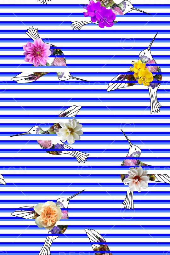 条纹印花华亿平台图片