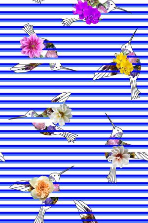 条纹印花华亿平台图片