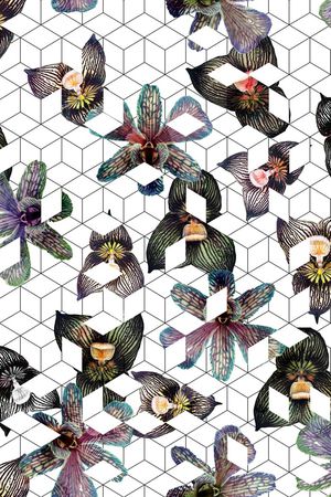 几何印花华亿平台图片