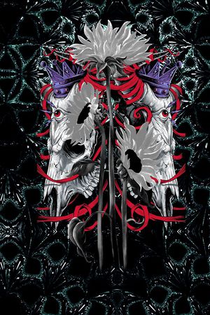 动物骨头印花华亿平台图片