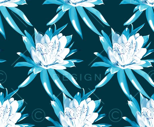 睡莲花印花华亿平台图片