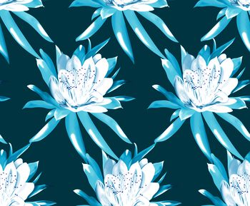 563607-抽象花卉 手绘花  抽象睡莲花