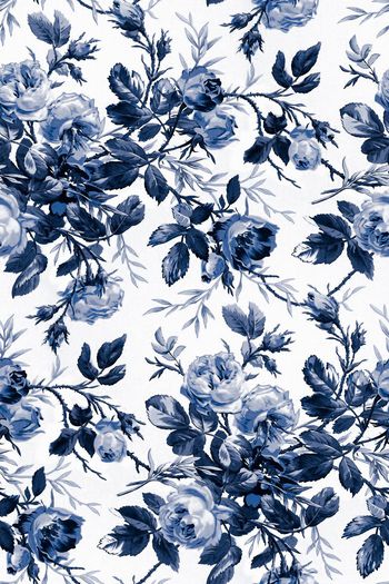 563651-复古 手绘玫瑰花卉 服装 家纺 花