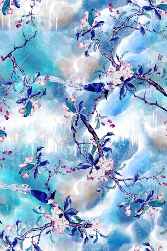 中国风印花华亿平台图片