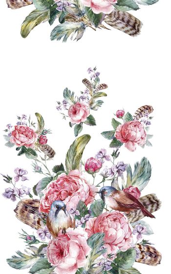 定位花卉印花华亿平台图片