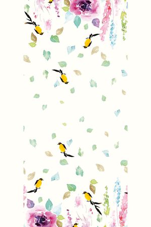 定位手绘花卉印花华亿平台图片