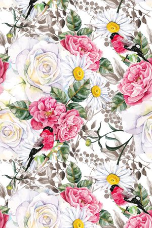 红色牡丹花会印花华亿平台图片