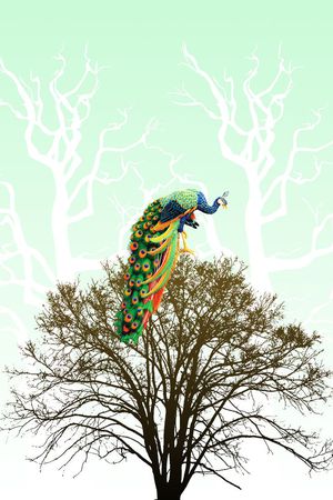 中国风印花华亿平台图片