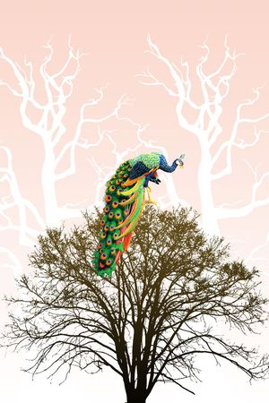 中国风印花华亿平台图片