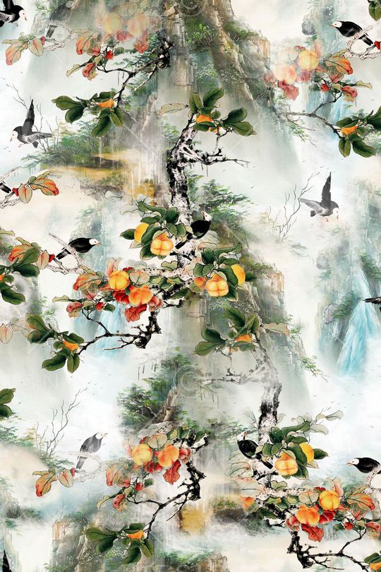 潮流时尚大牌印花华亿平台图片