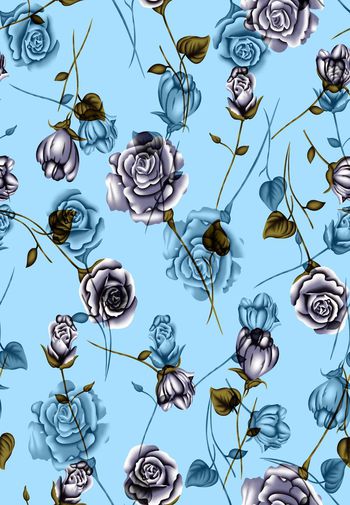 564043-欧美流行时尚简单小花