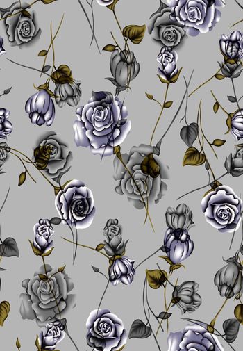 564045-欧美流行时尚简单小花