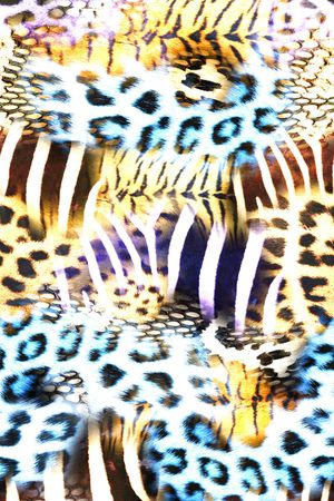 豹纹印花华亿平台图片