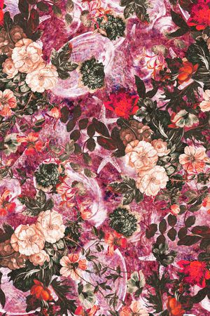 抽象 时尚印花华亿平台图片