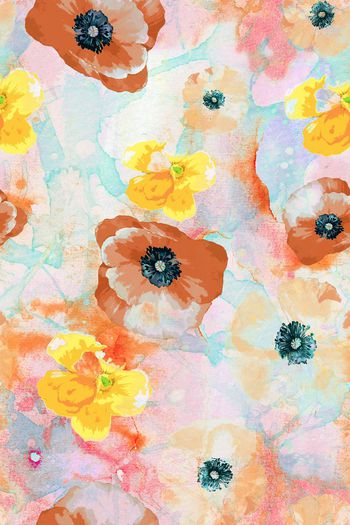 水彩印花华亿平台图片