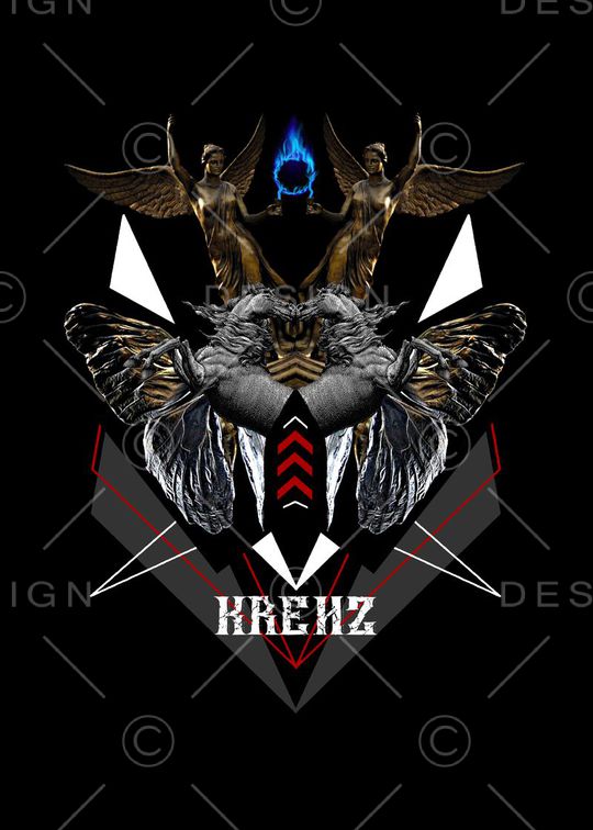 时尚潮流印花华亿平台图片