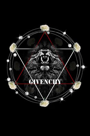 纪梵希Givenchy 风格狮子头定位男装图案印花华亿平台图片