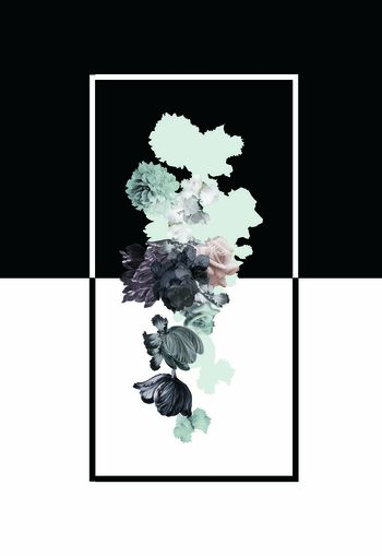 黑白印花华亿平台图片