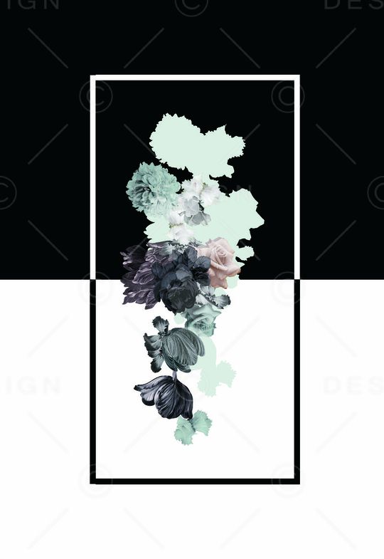 黑白印花华亿平台图片