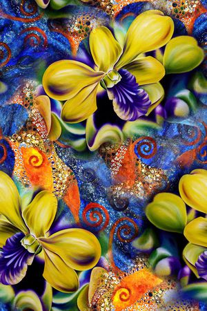 抽象印花华亿平台图片