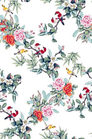 中国风印花华亿平台图片