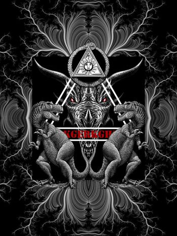 564378-朱罗纪公园恐龙抽象森林纹理定位男装