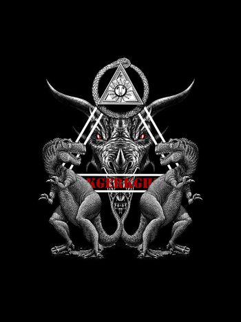 564379-朱罗纪公园恐龙抽象森林纹理定位男装