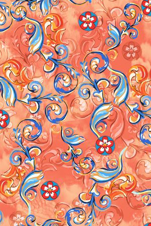 不规则几何印花华亿平台图片