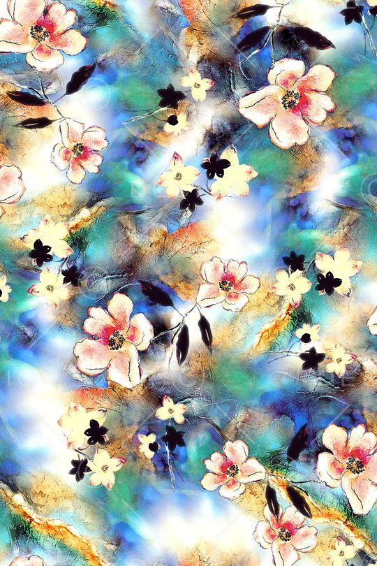 中国风印花华亿平台图片