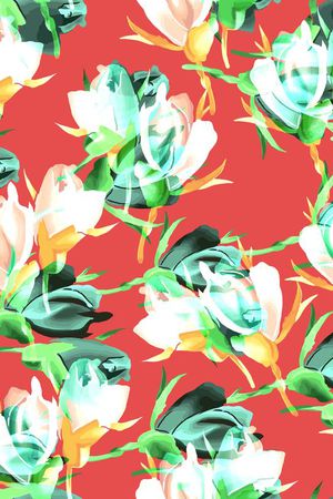 自然写意印花华亿平台图片