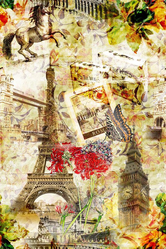 欧美复古风印花华亿平台图片