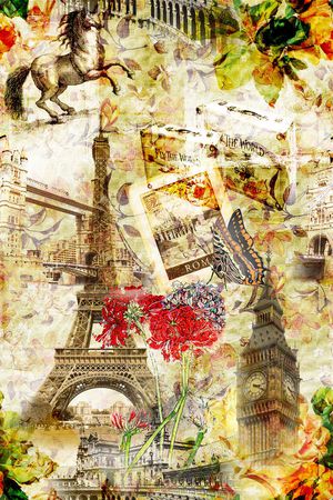 欧美复古风印花华亿平台图片