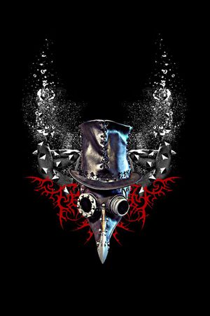 抽象男装图案印花华亿平台图片