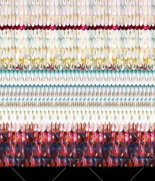 抽象花卉印花华亿平台图片