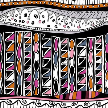 564540-几何条纹民族印花设计