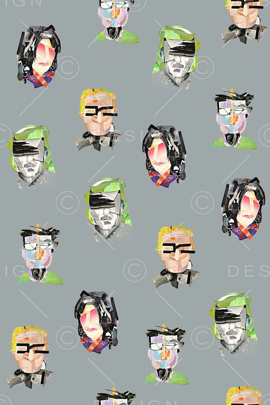 抽象印花华亿平台图片