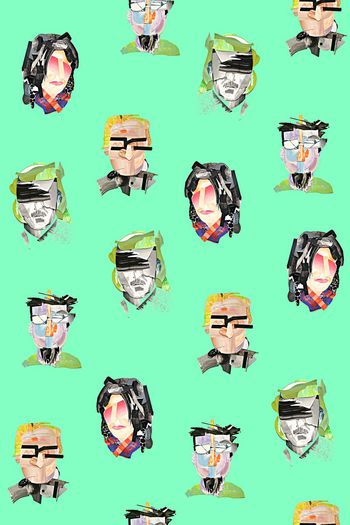 564579-原创流行时尚手绘人物头像油漆画数码