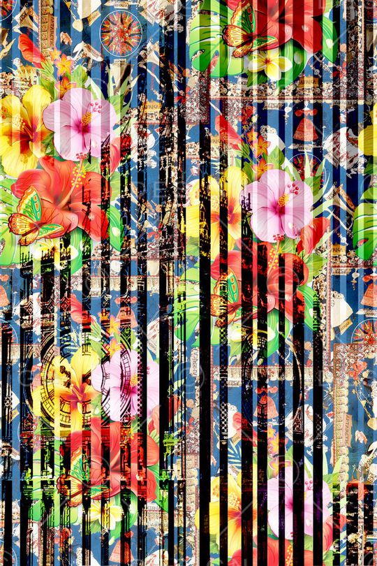 创意服装面料印花华亿平台图片