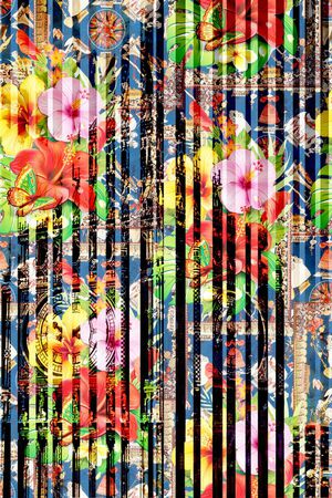 创意服装面料印花华亿平台图片