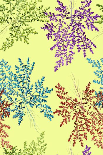 564599-时尚五彩清新植物组合 服装 家纺图