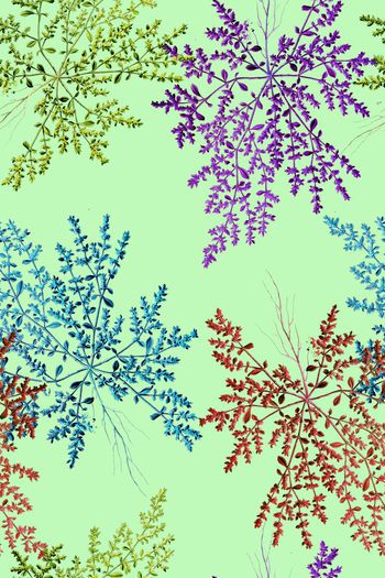 564600-时尚五彩清新植物组合 服装 家纺图