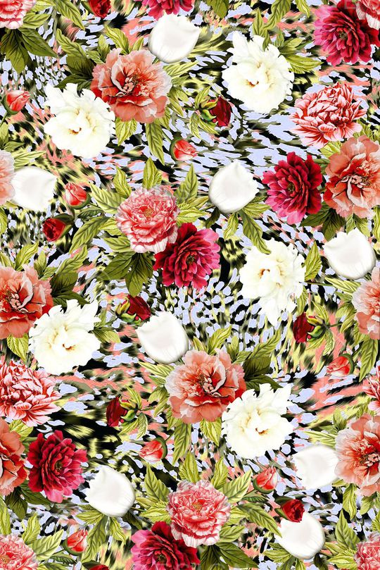 豹纹印花华亿平台图片