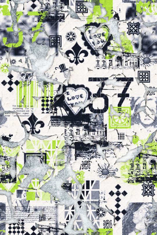 复古印花华亿平台图片