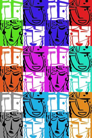 抽象印花华亿平台图片