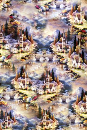 风景印花华亿平台图片