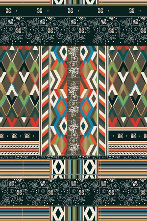 几何长围巾印花华亿平台图片