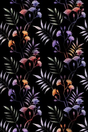 黑底印花华亿平台图片