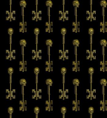 骷髅头印花华亿平台图片