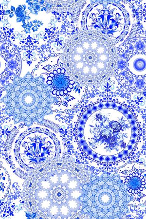 中国风印花华亿平台图片